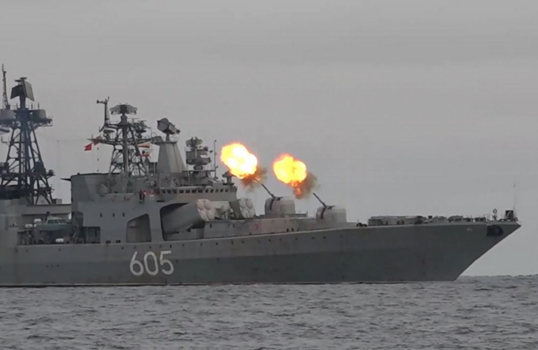 Ćwiczenia rosyjskich okrętów wojennych w 2022 roku
