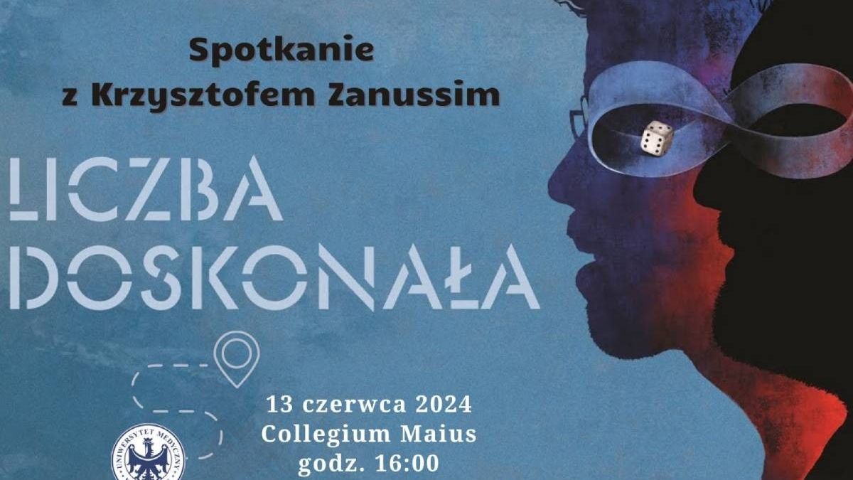 plakat spotkanie z Krzysztofem Zanussim