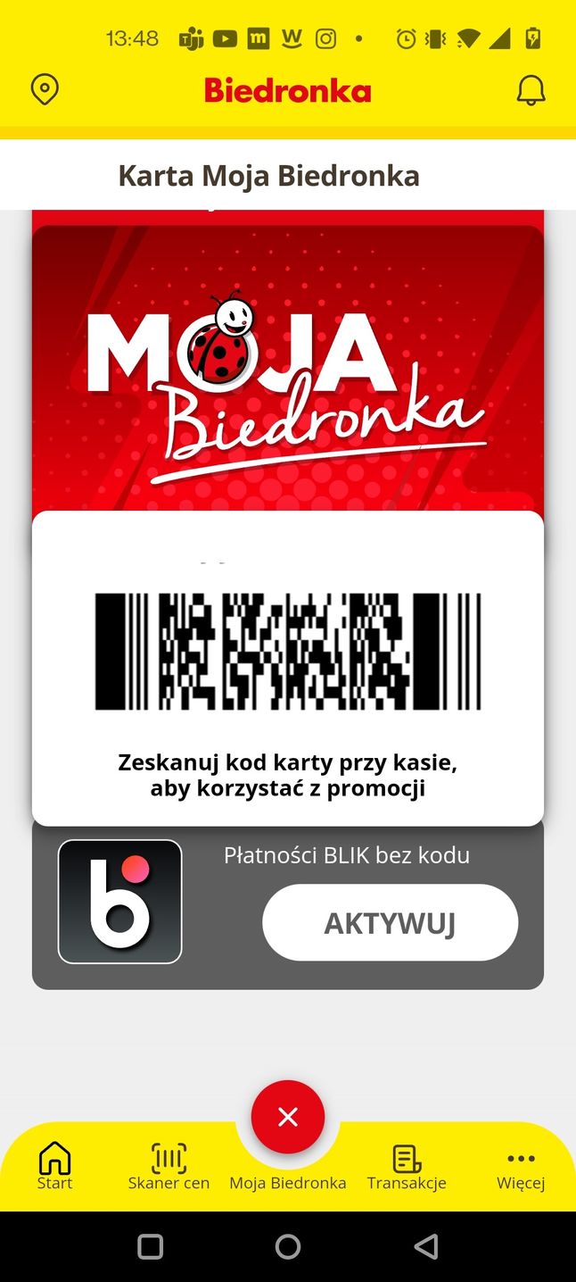 Biedronka: jak zarejestrować kartę Moja Biedronka w aplikacji?