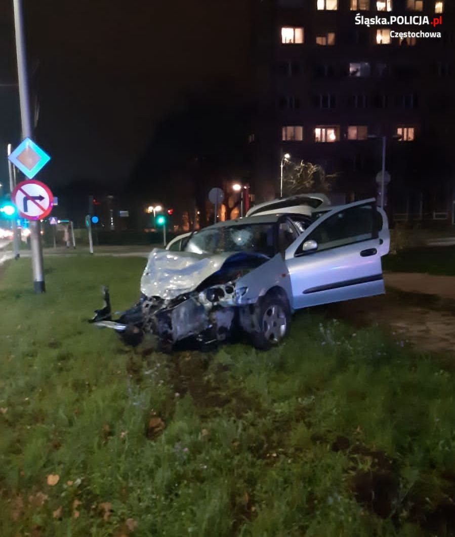 Śląsk. Częstochowa. Sprawca wypadku próbował uciekać (Fot.: policja.gov.pl)