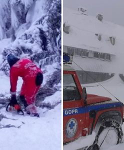 Ewakuacja dzieci w górach. Po drodze śnieg i powalone drzewa