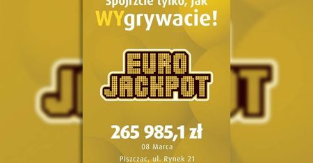 Szczęśliwiec z Piszczac wygrał ponad 260 tys. zł w Eurojackpot. Wiemy, w której kolekturze Lotto padła wygrana
