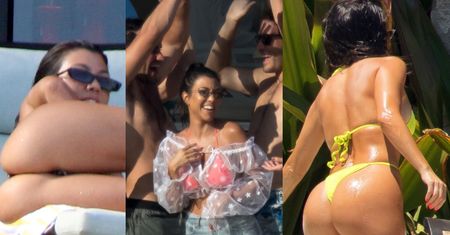 Kourtney Kardashian wypina się na leżaku w Meksyku. Pokazuje byłemu, co stracił?  (ZDJĘCIA)