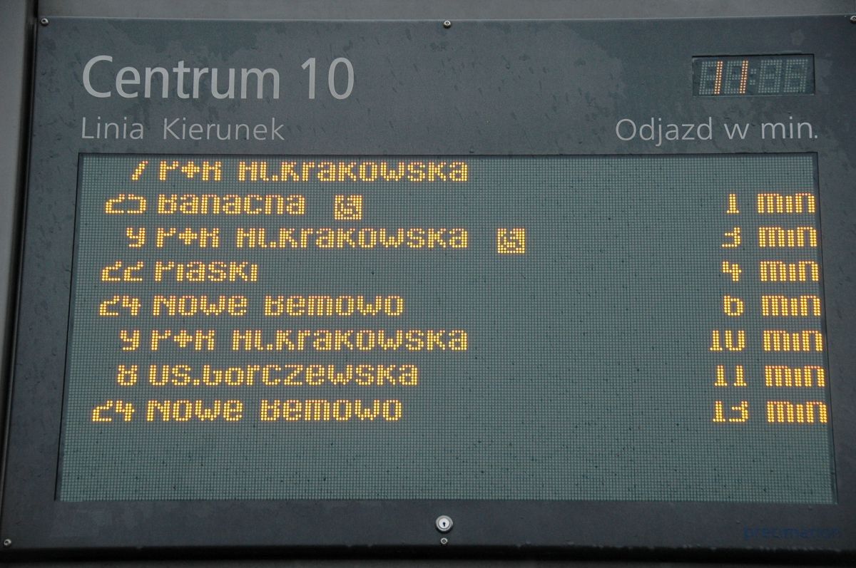 100 nowych tablic systemu informacji pasażerskiej