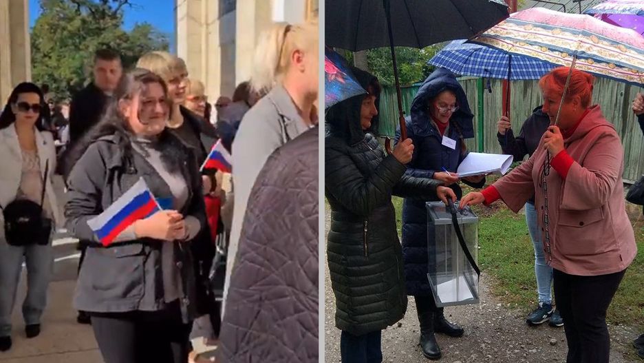 Od piątku na tymczasowo okupowanych terytoriach Ukrainy prowadzone są pseudoreferenda.