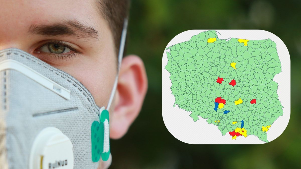 Nowa lista powiatów w strefie czerwonej i żółtej