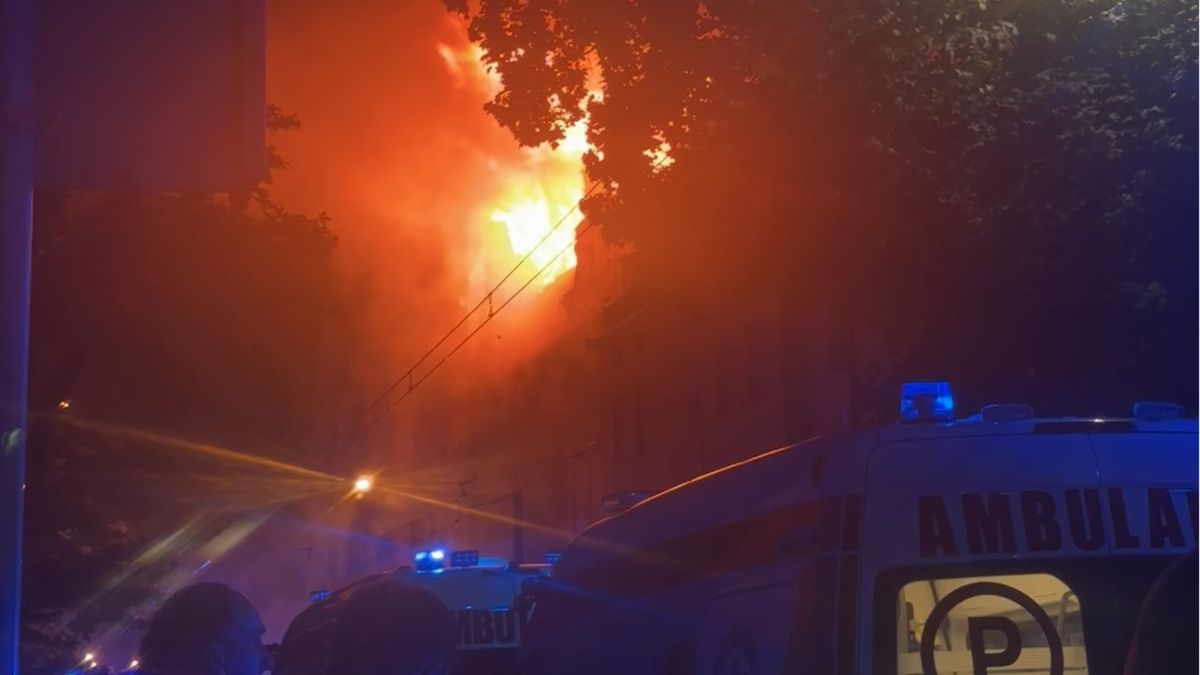 Pożar w Poznaniu na Jeżycach