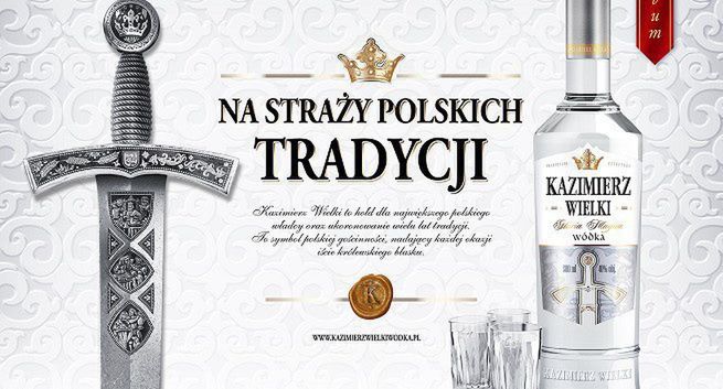 Agencja H2O Creative promuje nową wódkę Kazimierz Wielki