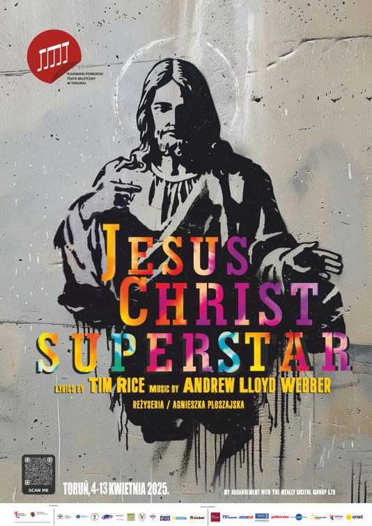 Plakat do "Jesus Christ Superstar" w Kujawsko-Pomorskim Teatrze Muzycznym w Toruniu © materiały prasowe