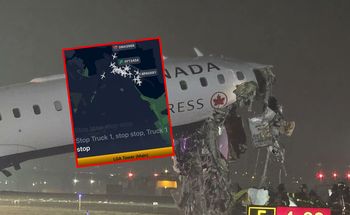 Samolot wpadł na wóz strażacki. Są nagrania z Nowego Jorku