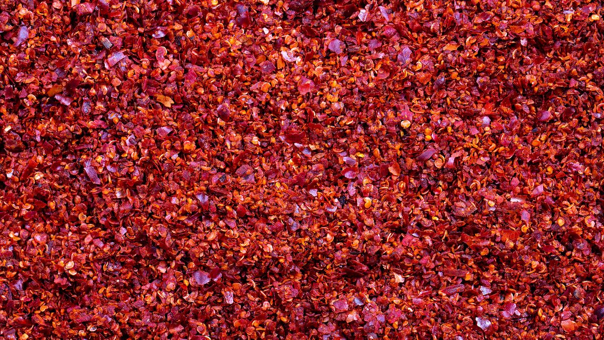 Gochugaru to koreańska, średnio-mielona papryka chili