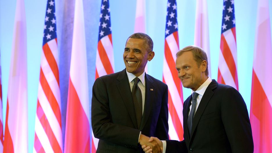 Donald Tusk oraz Barack Obama