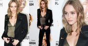 Chuda Lily-Rose Depp na premierze w Paryżu