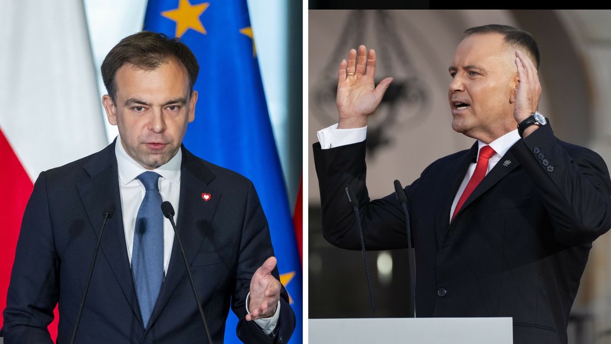 Minister Andrzej Domański i prezydent RP Karol Nawrocki