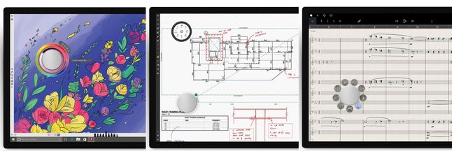 Surface Dial - funkcje w aplikacjach: Sketchable, Drawboard PDF i StaffPad