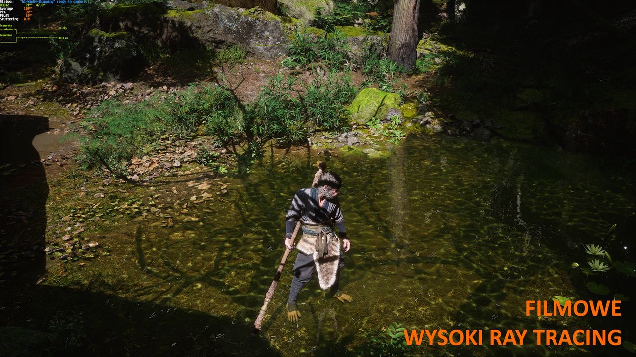 Black Myth Wukong - porównanie 2 - ustawienia filmowe + wysoki RT