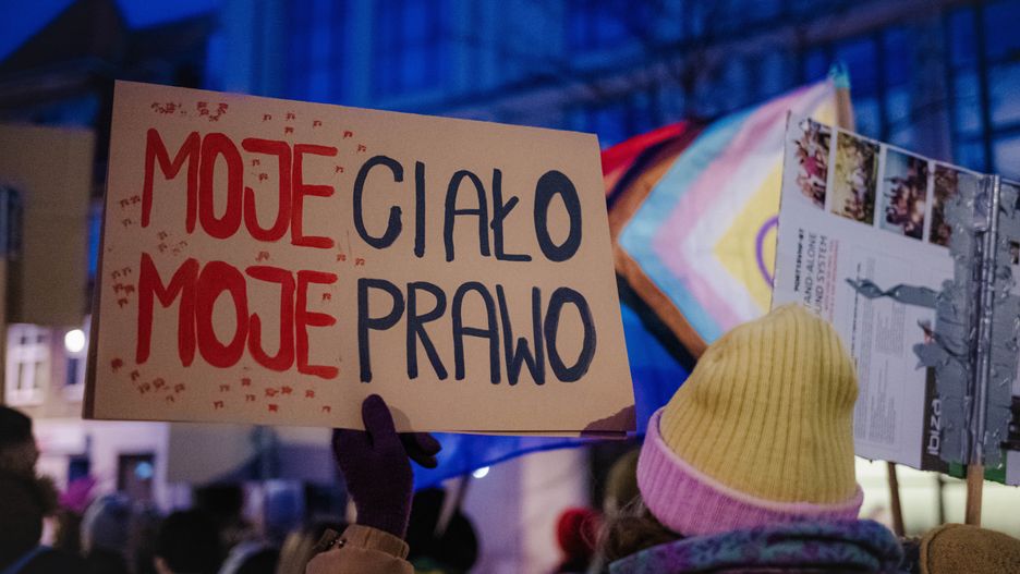 Jedna z manifestacji po zaostrzeniu prawa aborcyjnego w Polsce