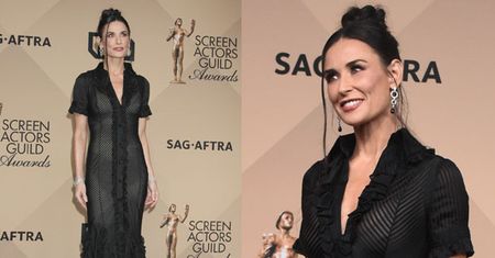 53-letnia Demi Moore w prześwitującej sukni!