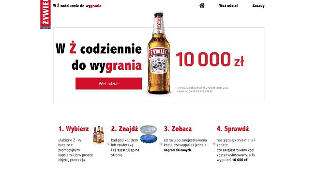 W loterii Żywca codziennie do wygrania 10 tys. złotych