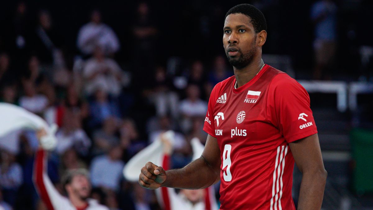 Wilfredo Leon Venero (POL) during Italy v Poland, Gold Medal Match, CEV EuroVolley 23 at PalaEUR in Rome, on September 16, 2023. Poland wins the match against Italy with a score 3-0. (Photo by Marco Zac/NurPhoto via Getty Images)