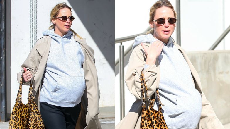Jennifer Lawrence spaceruje w zaawansowanej ciąży