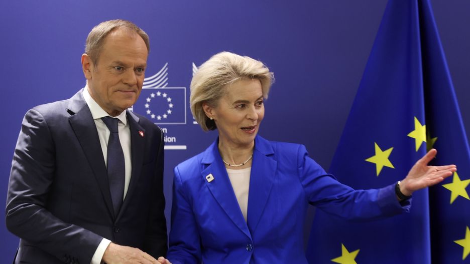 Donald Tusk i Ursula von der Leyen