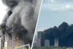 Gęsty dym nad Moskwą. Czarne kłęby spowiły miasto