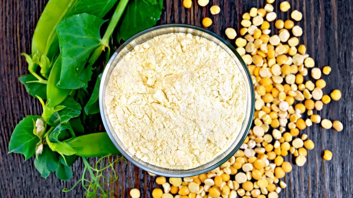 Mąka grochowa doskonale nadaje się do zagęszczania zup z roślin strączkowych.