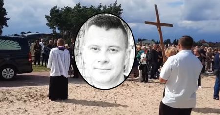 "Łukasz! Gdzie idziesz?!". Rozpaczliwy krzyk na pogrzebie gwiazdy programu TVP