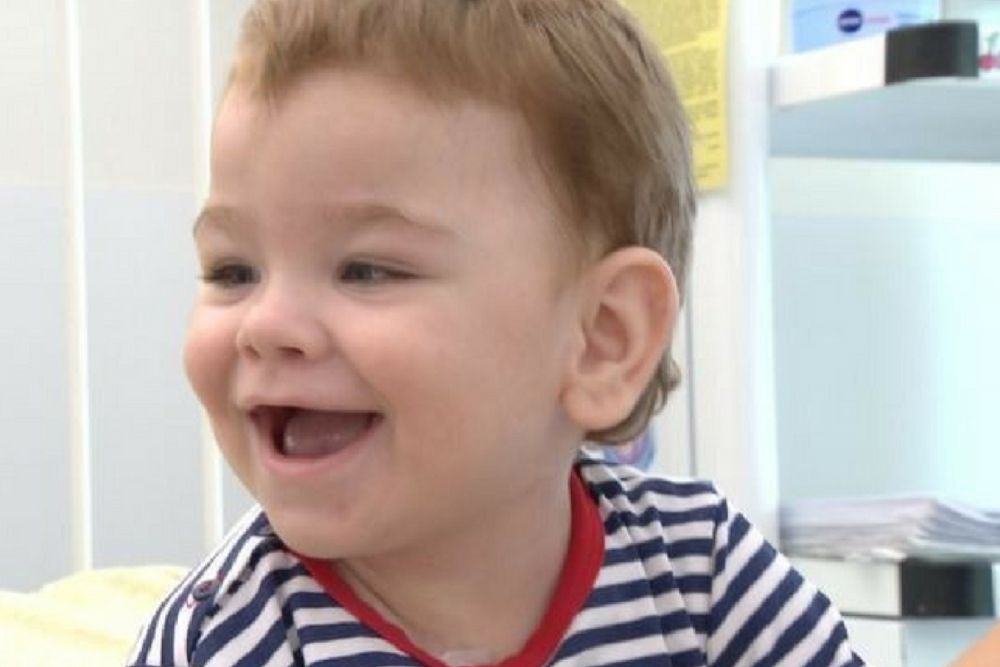 Mimo choroby Hubert jest pogodnym dzieckiem