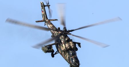 Rosyjski śmigłowiec Mi-35 zniszczony podczas działań w Syrii