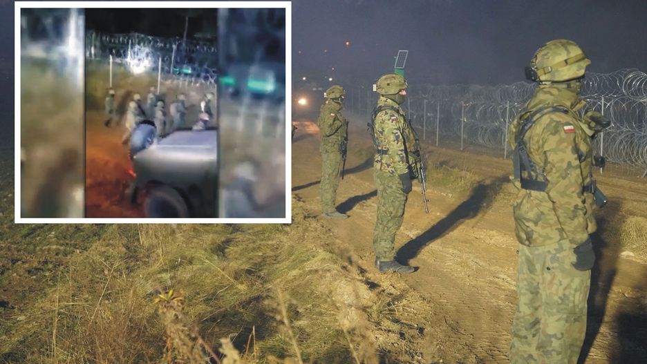 "Zielona wiązka laserów". SG pokazuje nagranie 