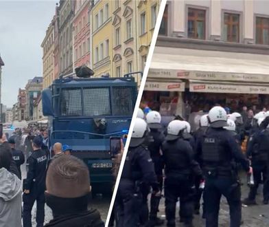 Zamieszki we Wrocławiu. Policja użyła granatów hukowych