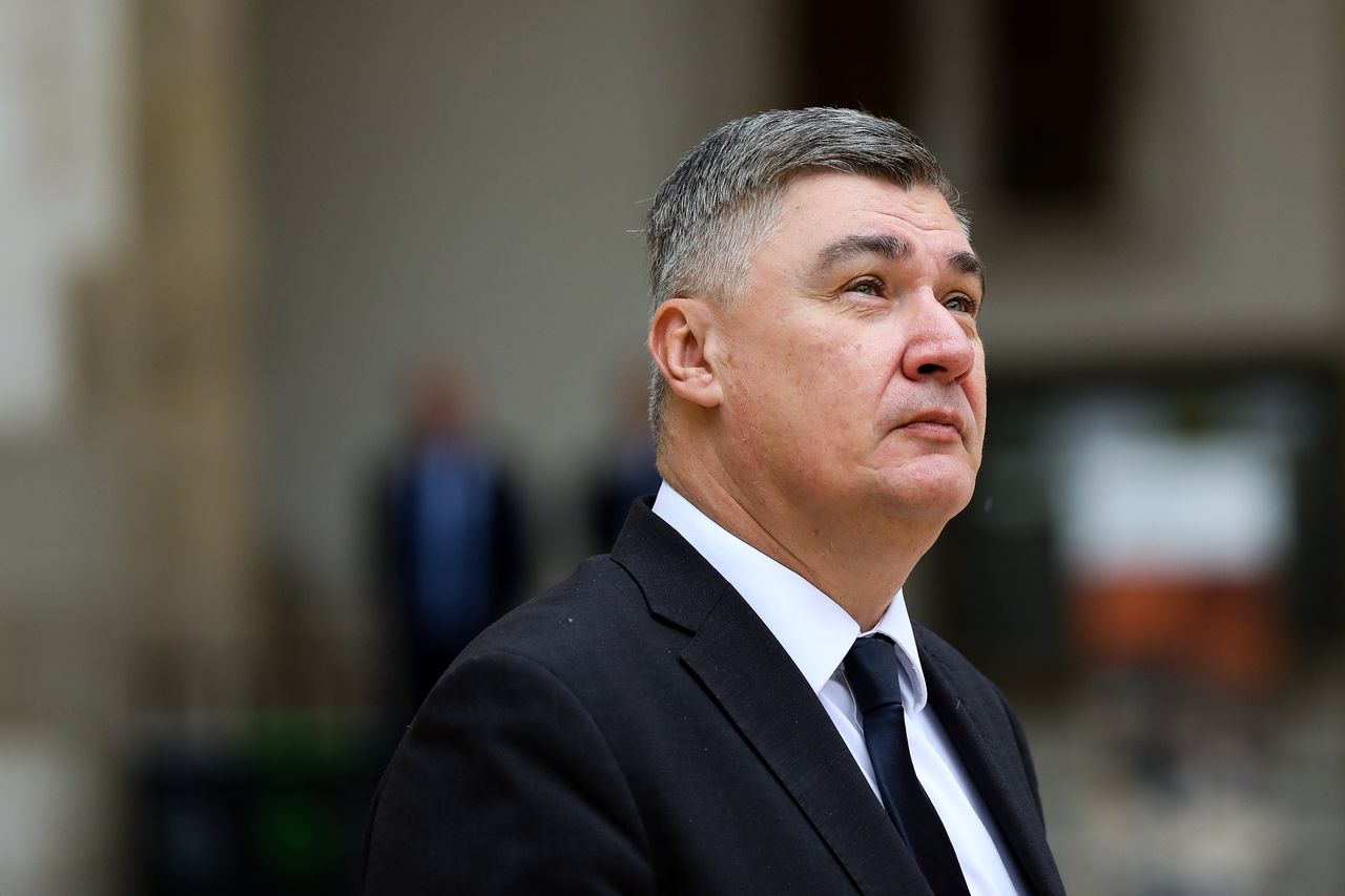 Seeking re-election, the President of Croatia, Zoran Milanovic, October 11, 2024 (photo by Klaudia Radecka/NurPhoto via Getty Images)