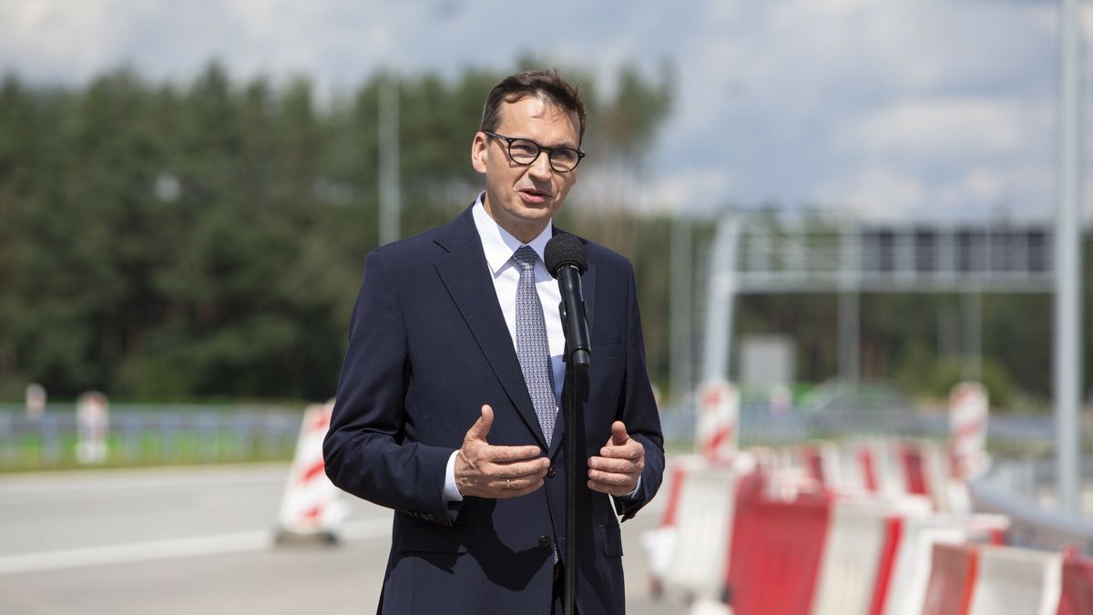 Premier Mateusz Morawiecki na otwarciu odcinka S619.08.2021 MOP Gorki oficjalne otwarcie dwoch odcinkow S61 Via Baltika wezel Kolno (obok Kisielnica) - Stawiski i Stawiski - Szczuczyn z udzialem premiera Mateusza Morawieckiego fot Marek Maliszewski/REPORTERn/z: Mateusz MorawieckiMarek Maliszewski/REPORTER