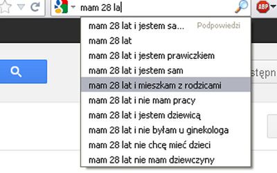 "Mam 13 lat i jestem w ciąży", czyli co Google mówi o Polakach 14
