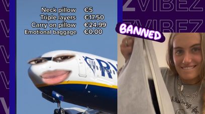Ryanair na TikToku: Dość oszukujących na warstwy ubrań