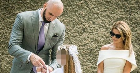 Zaangażowany Marcin Gortat towarzyszy ukochanej podczas pierwszej komunii jej córki (FOTO)