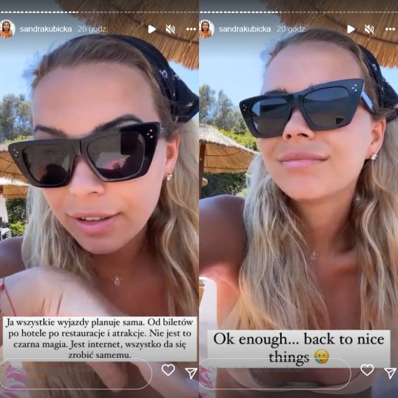Sandra Kubicka narzeka na Polaków za granicą