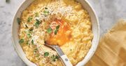 Polenta z żółtkiem i oscypkiem