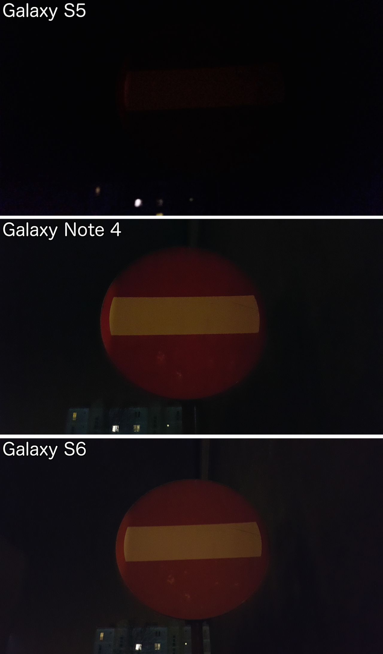 Galaxy S5 vs Galaxy Note 4 vs Galaxy S6 - zdjęcia zrobione w nocy