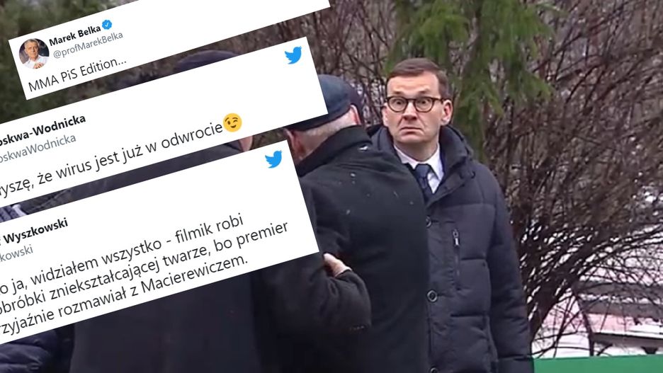 Wyraz twarzy premiera wywołał falę komentarzy