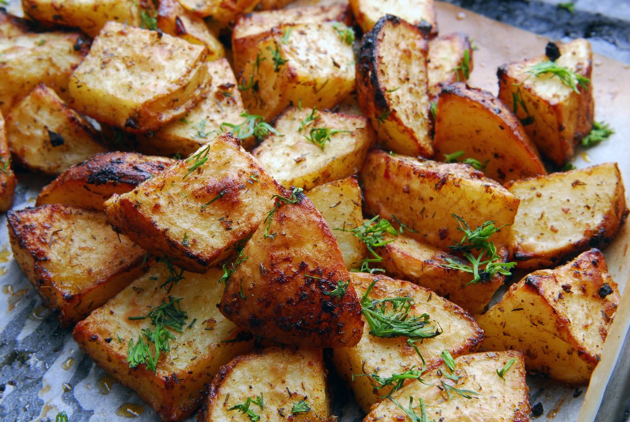 Roast potatoes