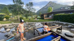 Wodny Plac Zabaw powstaje przy zalewie w Wasilkowie. Gotowy ma być do lata