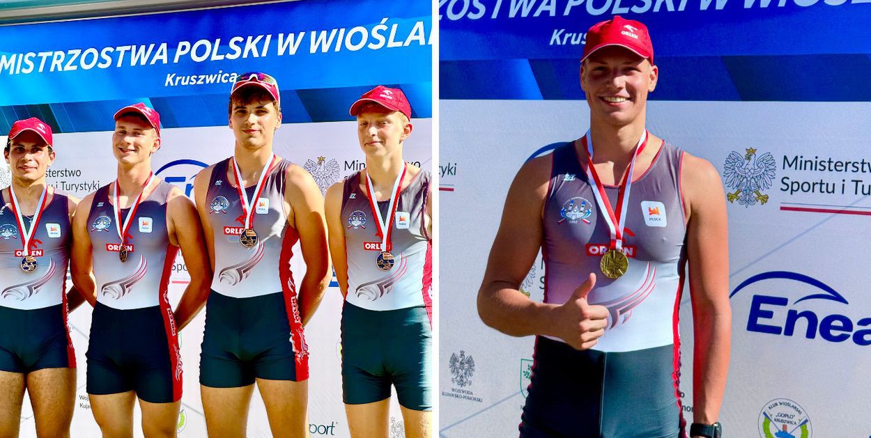 Dwa medale zawodników Płockiego Towarzystwa Wioślarskiego w Długodystansowych Mistrzostwach Polski!