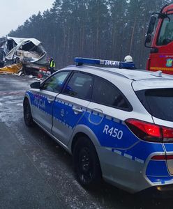 Śląsk. Autostrada A1 w stronę Gliwic zablokowana po wypadku w Woźnikach. Zderzenie ciężarówek