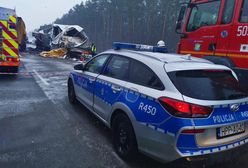 Śląsk. Autostrada A1 w stronę Gliwic zablokowana po wypadku w Woźnikach. Zderzenie ciężarówek