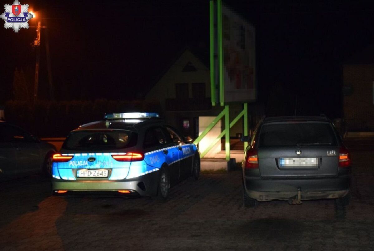 Potrącenie pieszego na parkingu