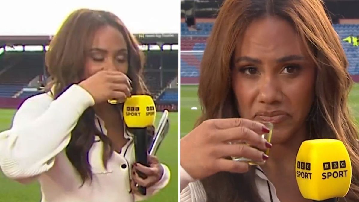 Reakcja Alex Scott na drinka rodem z Burnley.