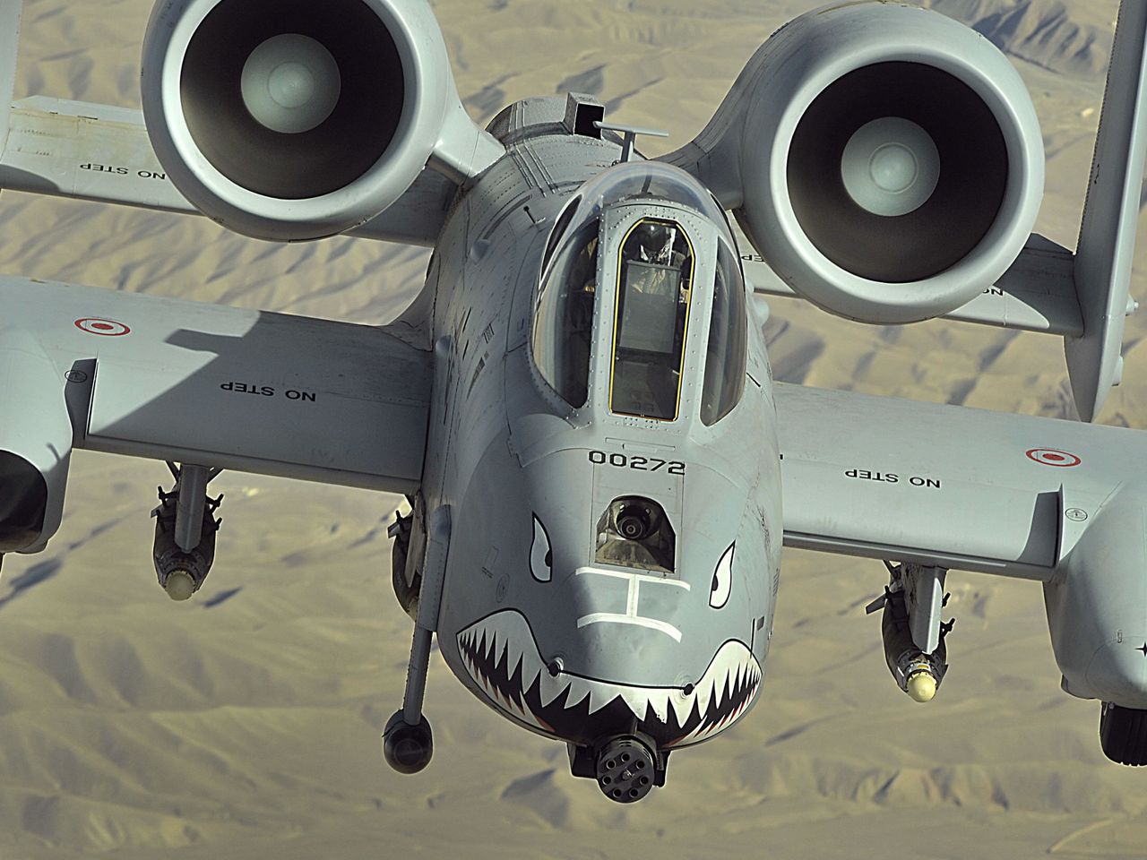 The close air support aircraft A-10 Thunderbolt II